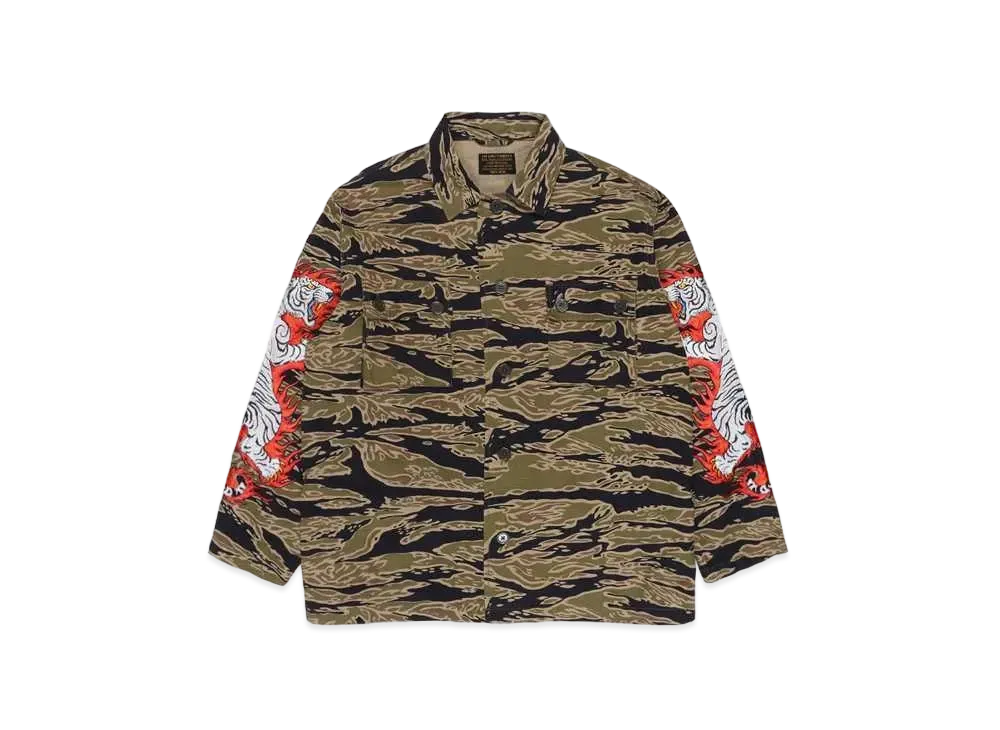 WACKO MARIA TIM LEHI / Army Shirt "Tiger Camo"