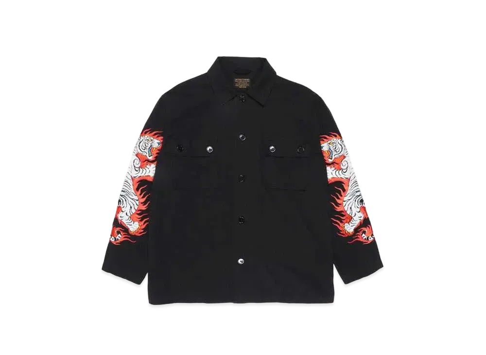 WACKO MARIA TIM LEHI / Army Shirt "Black"