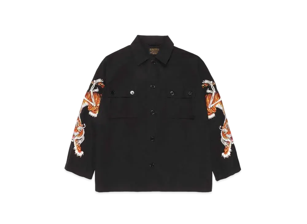 WACKO MARIA TIM LEHI / Army Shirt #1 "Black"
