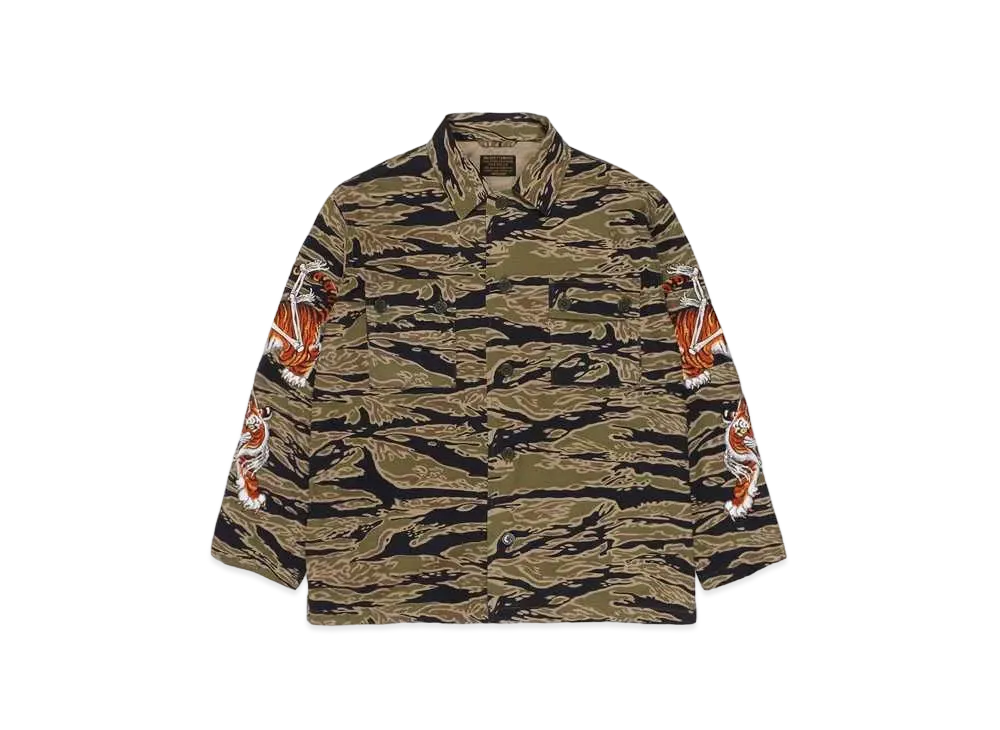 WACKO MARIA TIM LEHI / Army Shirt #1 "Tiger Camo"