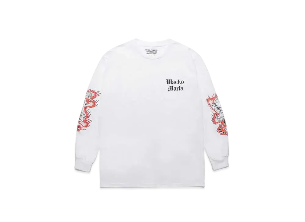 WACKO MARIA TIM LEHI / Long Sleeve T-Shirt "White"
