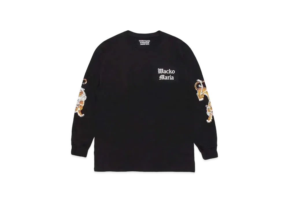 WACKO MARIA TIM LEHI / Long Sleeve T-Shirt #1 "Black"