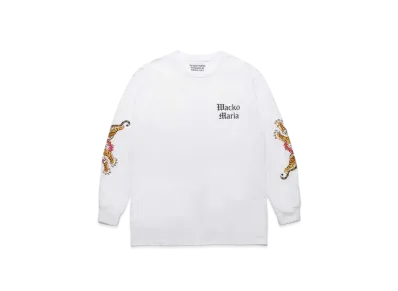 WACKO MARIA TIM LEHI / Long Sleeve T-Shirt #2 "White"