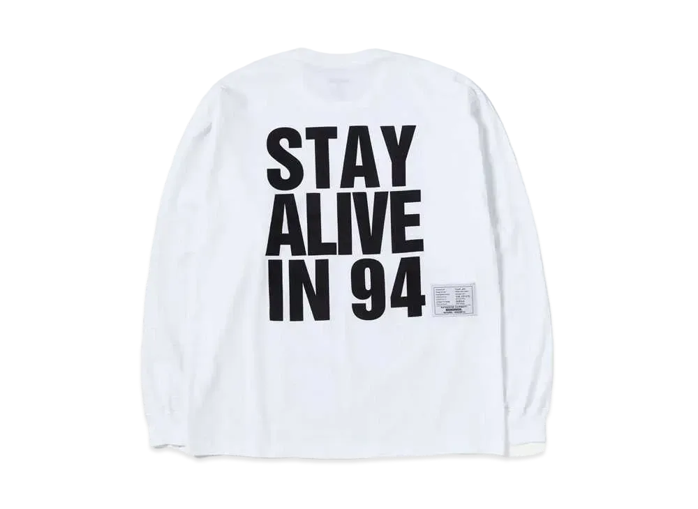 NEIGHBORHOOD KH . TEE-1 LS . CO "White"