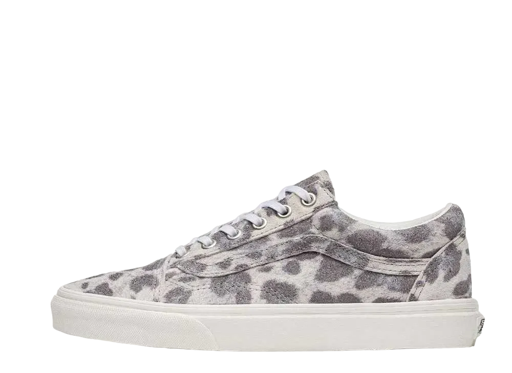 Vans Old Skool Leopard Hairy Suede "White"