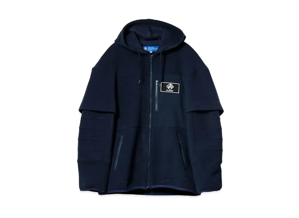 ANREALAGE Aerogel fleece spacesuit hoodie "NAVY"