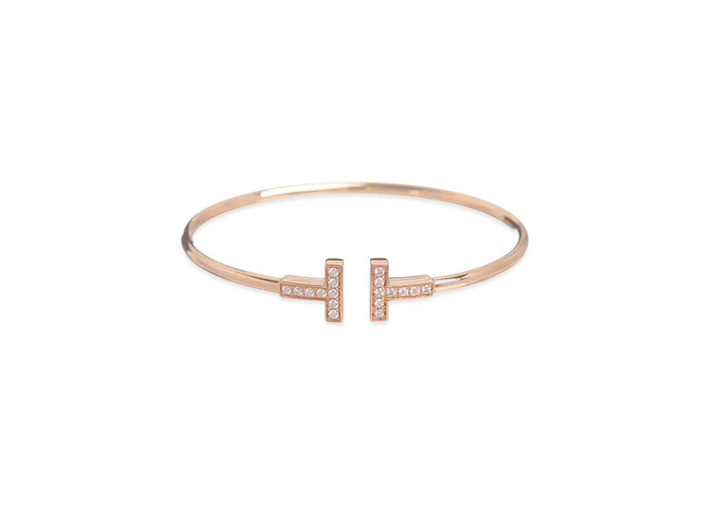 Tiffany & Co. T Wire Bracelet "Rose Gold"