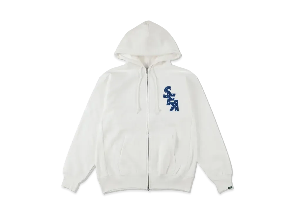 WIND AND SEA SDT (Dot) Full Zip Hoodie "White"