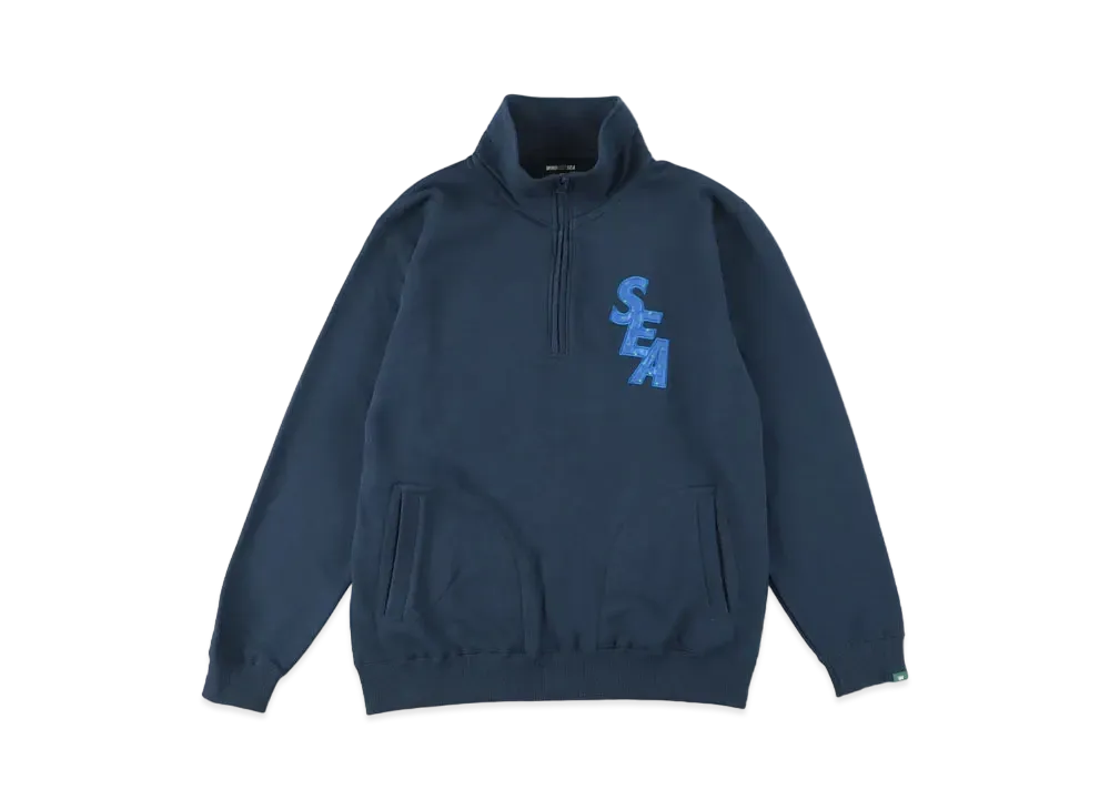 WIND AND SEA SDT (Dot) Half Zip Sweat Tops 