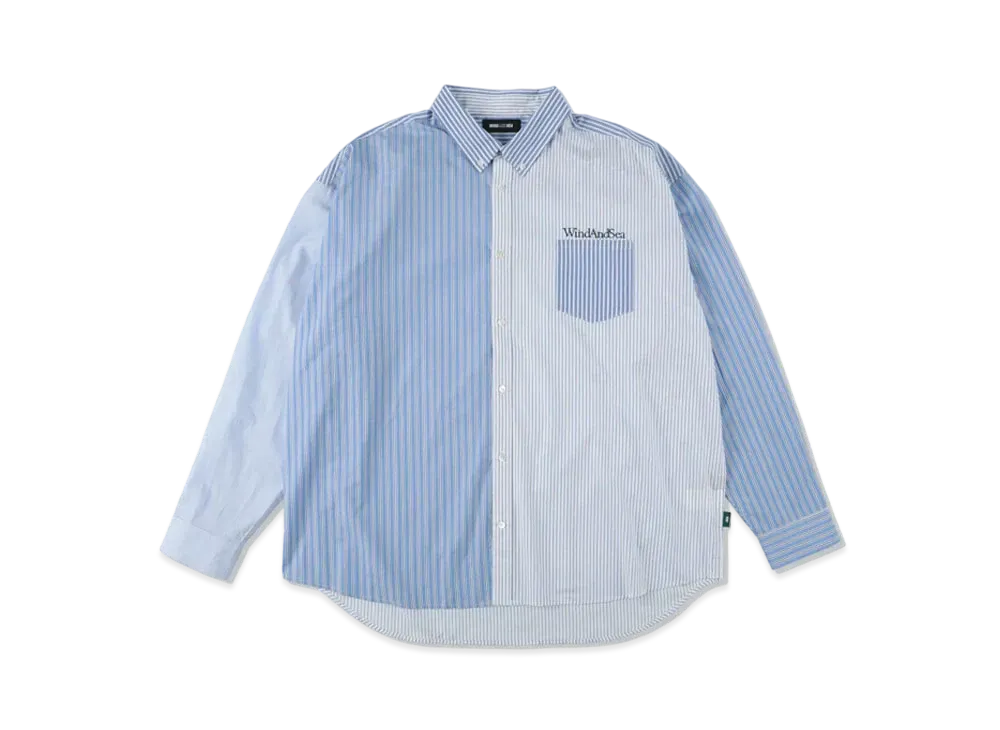 WIND AND SEA SDT Crazy Pattern Shirt "Blue White"