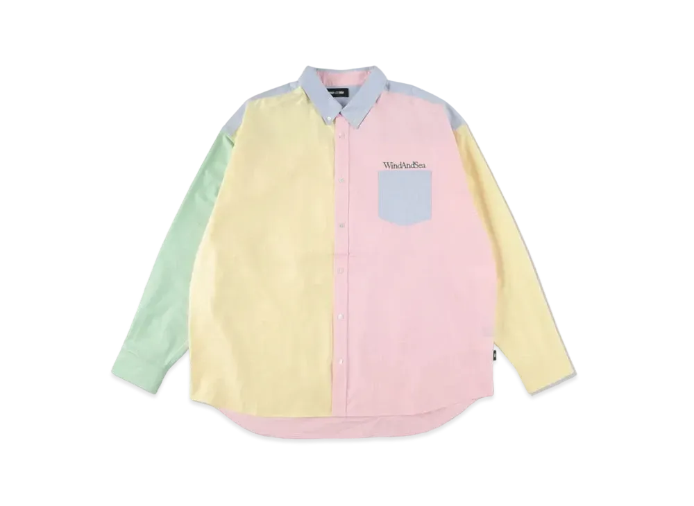 WIND AND SEA SDT Crazy Pattern Shirt "Yellow Pink"