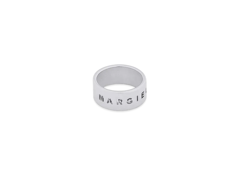 MM6 Maison Margiela Logo Cutout Ring "Silver"