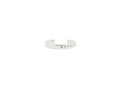 MM6 Maison Margiela Logo Cuff Ring "Silver"