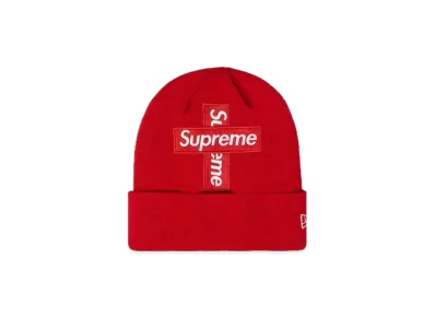 Supreme New Era® Cross Box Logo Beanie "Red"