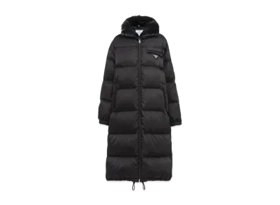 PRADA Re-Nylon Gabardine Puffer Coat "Black"