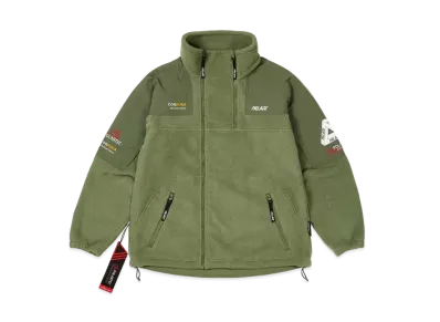 PALACE Polartec Double Zip Funnel "Olive"