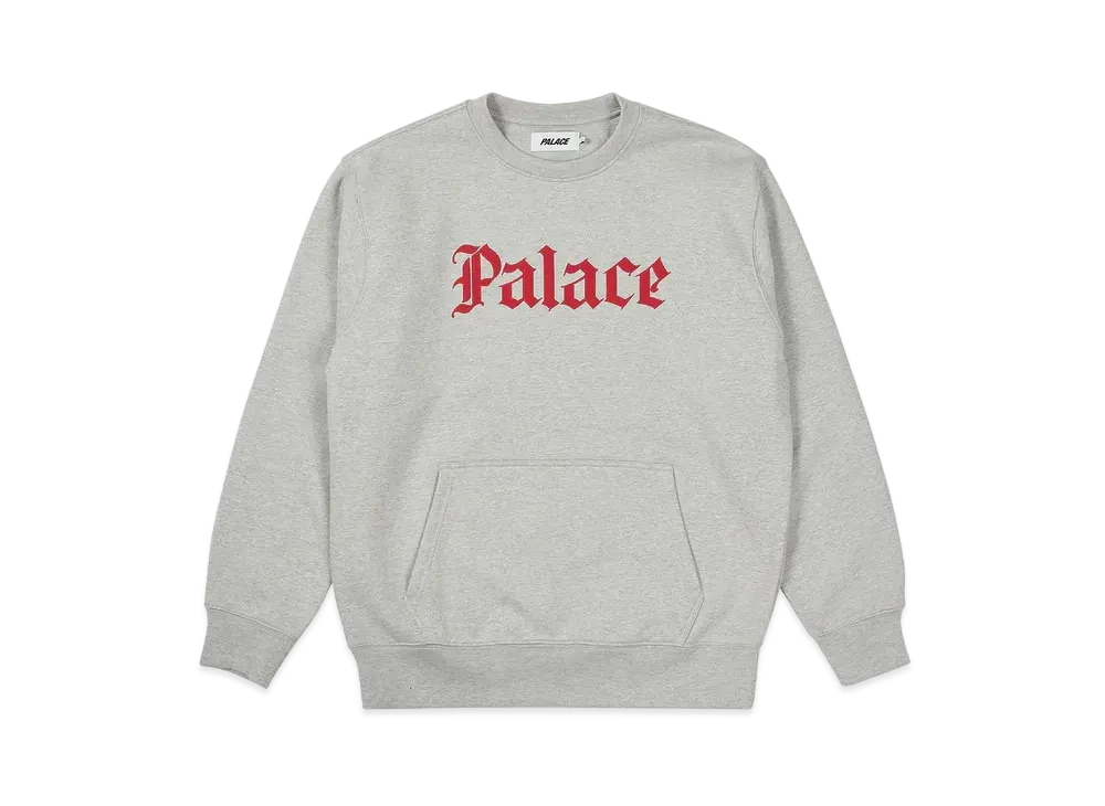 PALACE Ye Olde Crew "Grey Marl"