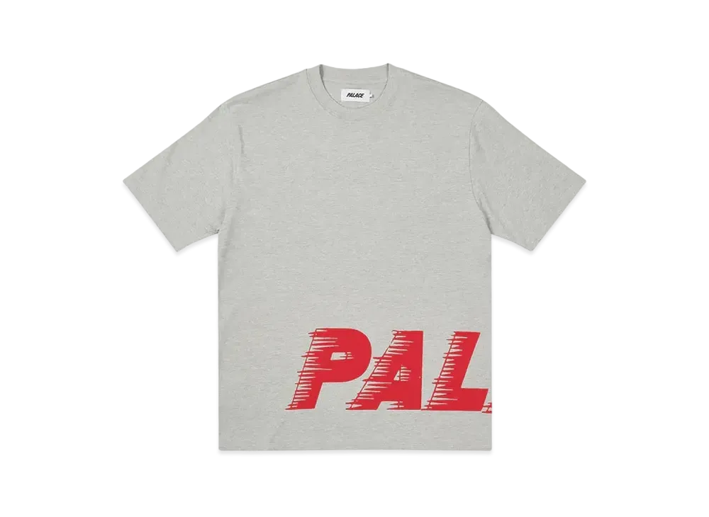 PALACE Fast Wrap T-Shirt "Grey Marl"