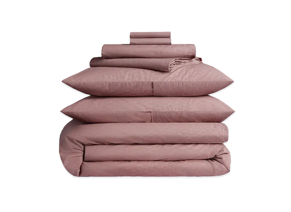 Kith x Parachute Percale Bedding Set "Dusty Mauve"