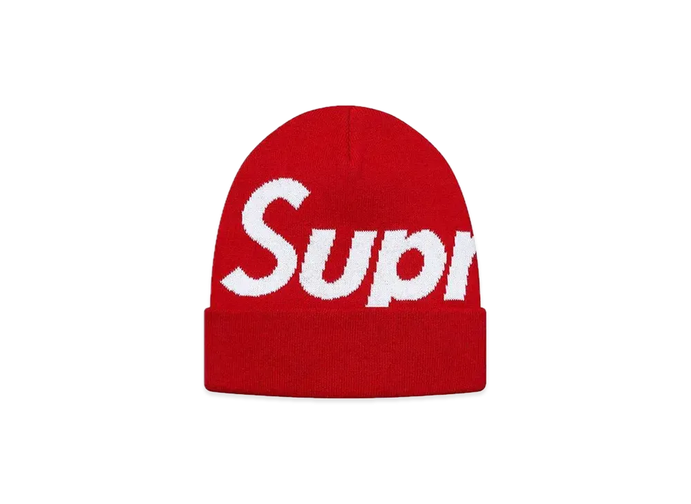 Supreme Big Logo Beanie (FW17) "Red"