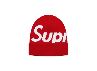 Supreme Big Logo Beanie (FW17) "Red"