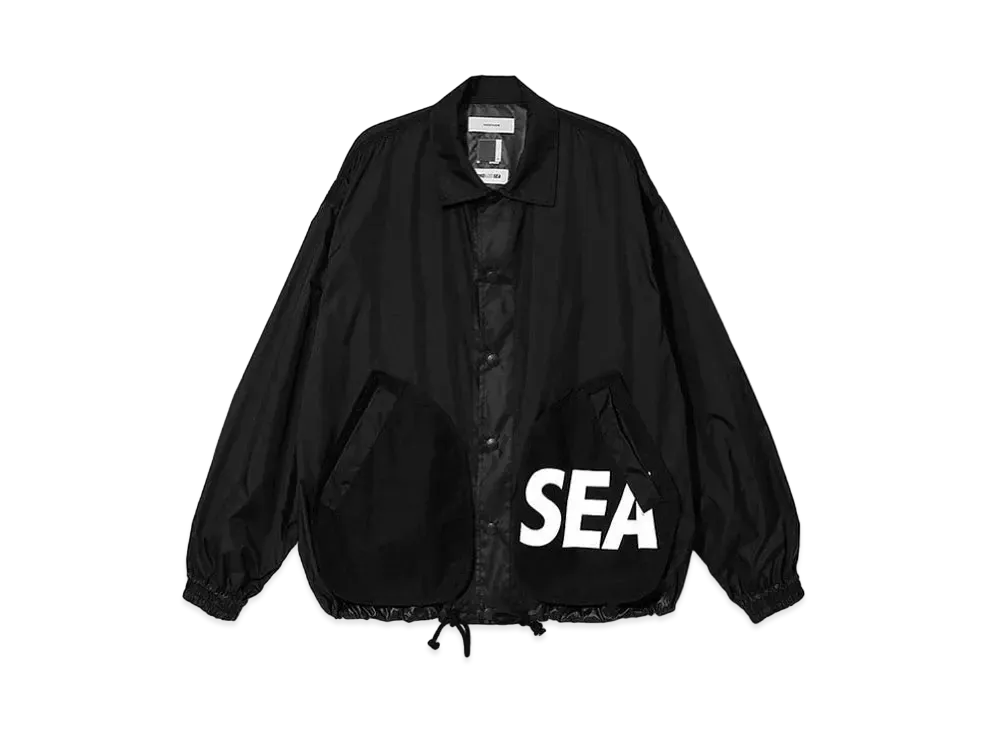 WIND AND SEA x FACETASM Nylon Coach Jacket "Black"