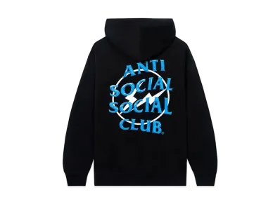 ANTI SOCIAL SOCIAL CLUB x FRAGMENT Precious Petals Black Hoodie "Blue"
