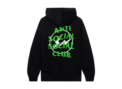 ANTI SOCIAL SOCIAL CLUB x FRAGMENT Precious Petals Black Hoodie "Green"