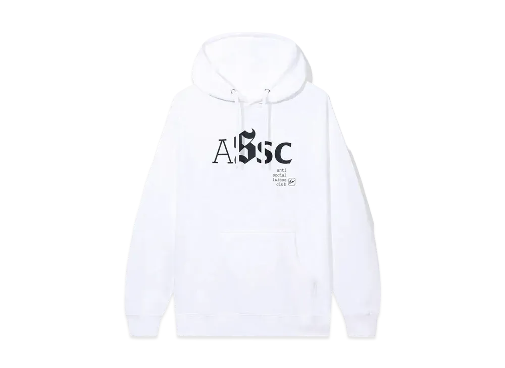 ANTI SOCIAL SOCIAL CLUB x FRAGMENT Type A White Hoodie "White"