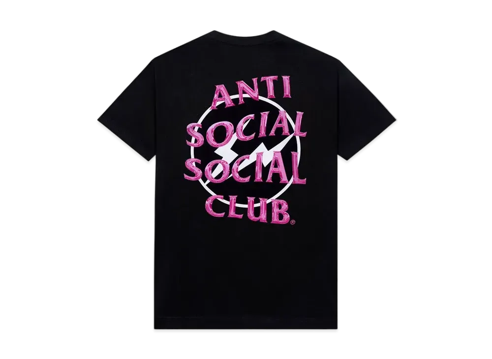ANTI SOCIAL SOCIAL CLUB x FRAGMENT Precious Petals Black Tee "Pink"