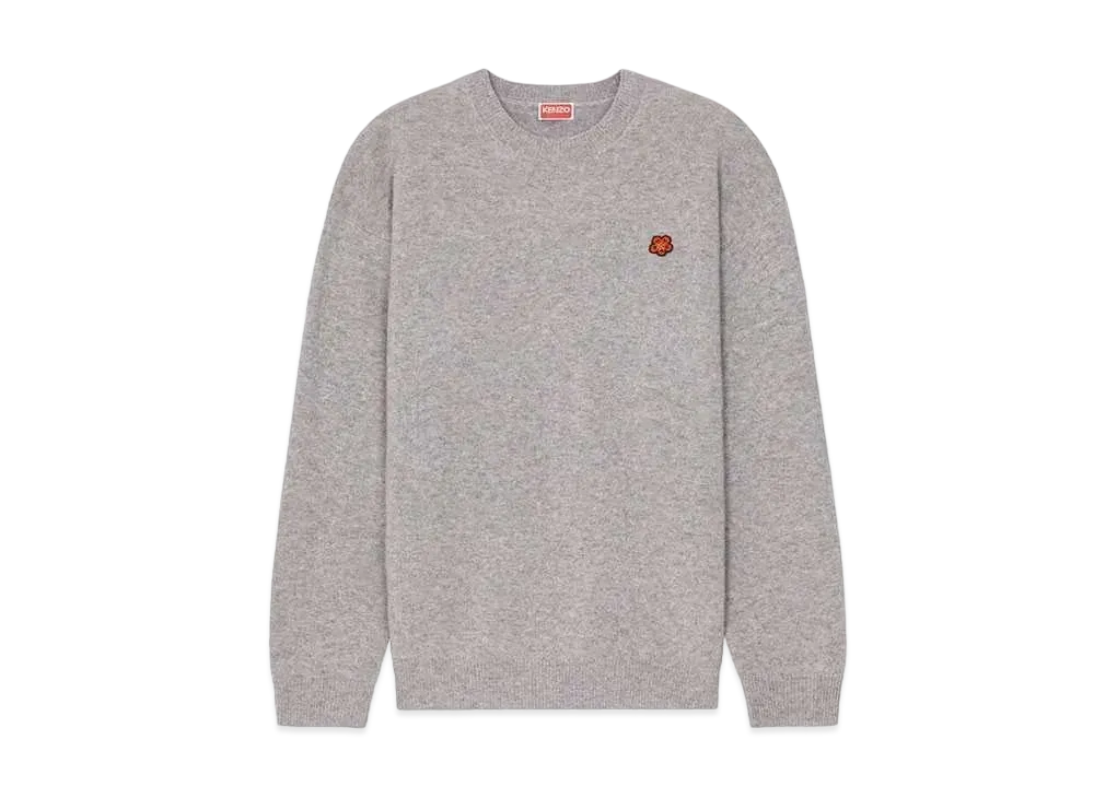 KENZO PARIS Merino Wool Jumper "Misty Grey"