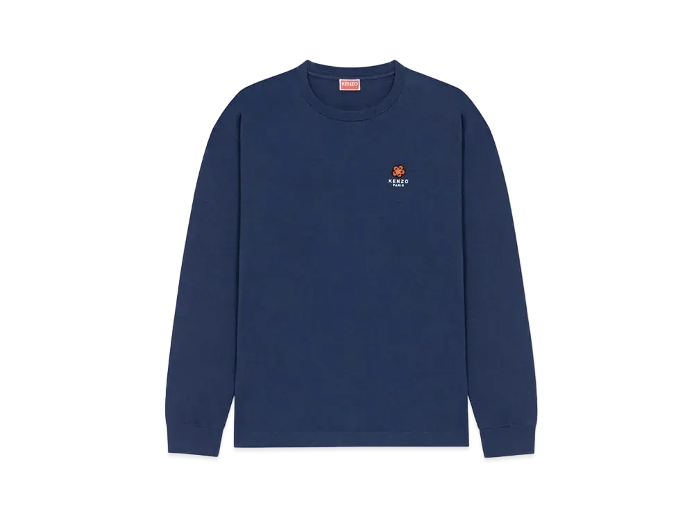 KENZO 'BOKE FLOWER' Long Sleeve T-shirt "Midnight Blue"