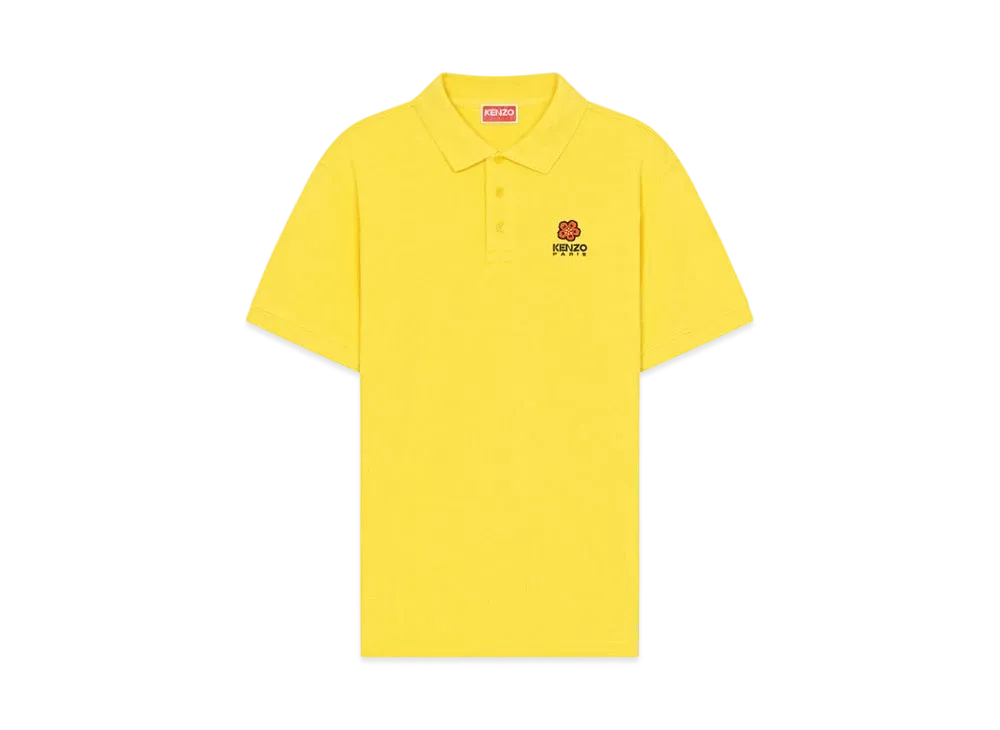 KENZO 'BOKE FLOWER' Crest Polo-shirt "Golden Yellow"