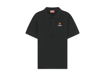 KENZO 'BOKE FLOWER' Crest Polo-shirt "Black"