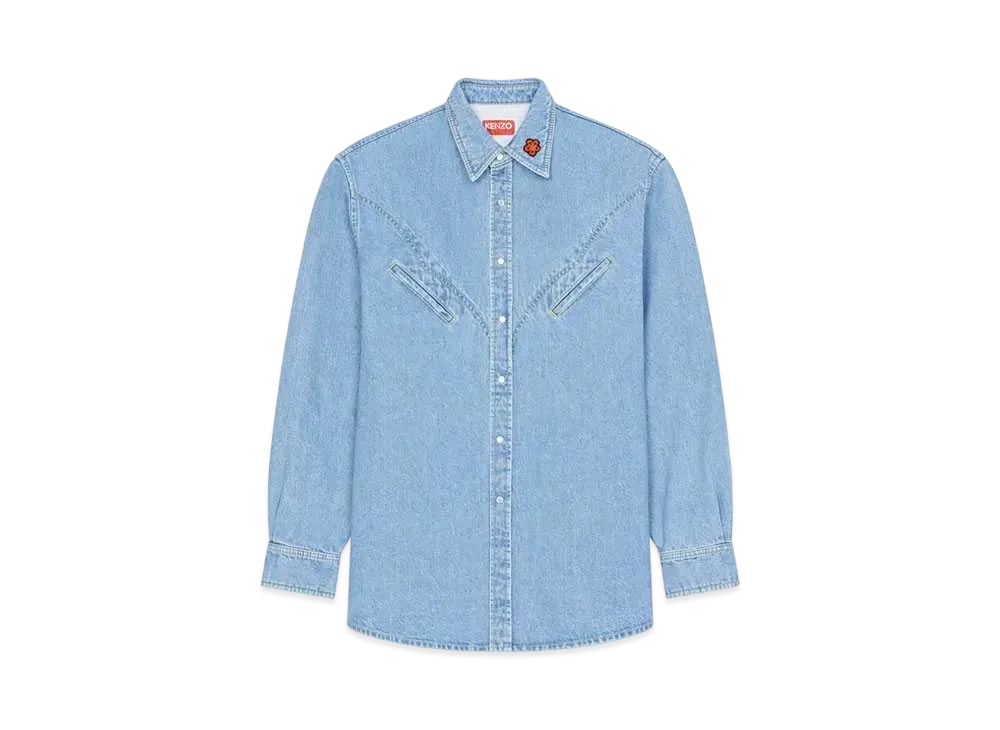 KENZO Denim Western Shirt "Sky Blue"