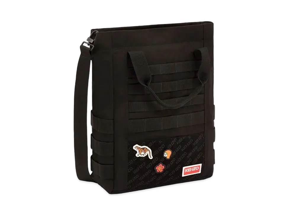 KENZO Jungle Tote With Badge "Black"