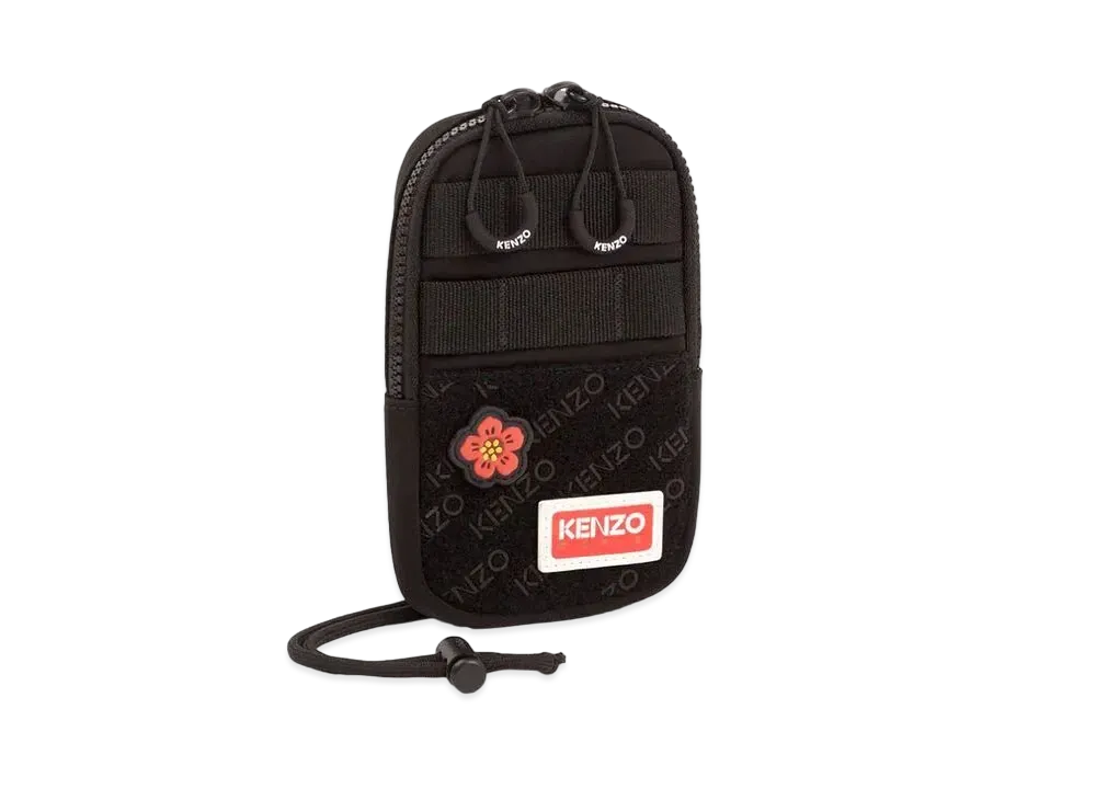 KENZO Jungle Phone Pocket Crossbody With Strap "Black"