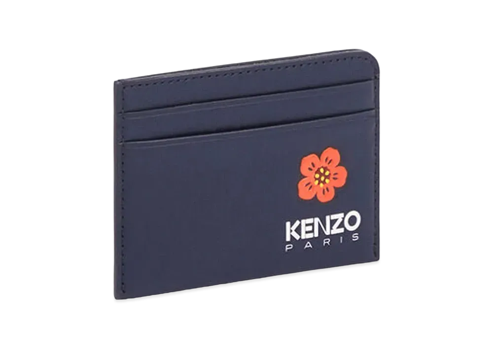 KENZO Crest Card Holder "Midnight Blue"