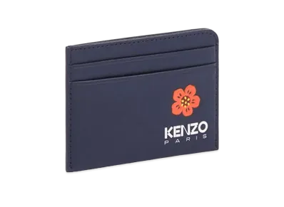KENZO Crest Card Holder "Midnight Blue"
