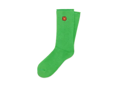 KENZO 'BOKE FLOWER' Crest Socks "Grass Green"