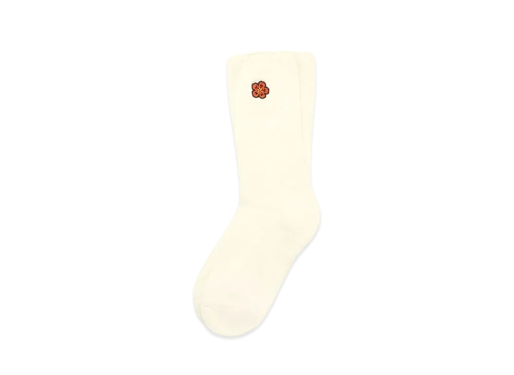 KENZO 'BOKE FLOWER' Crest Socks "Off White"