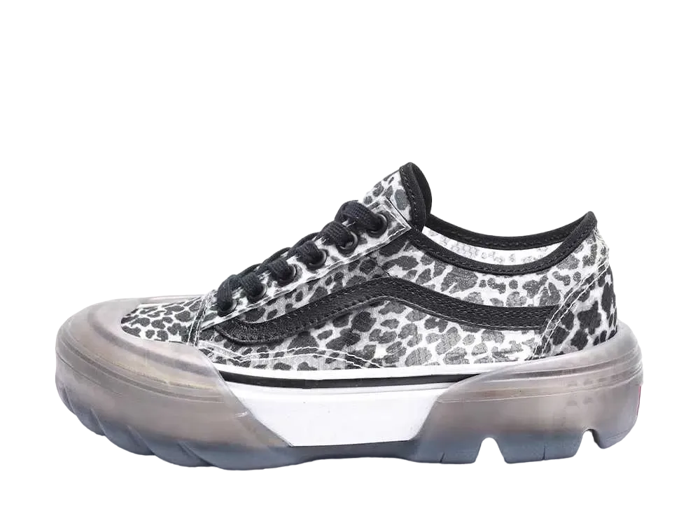 バンズ オールドスクール テーパード メッシュ DX モジュラ "ドッツ レオパード"