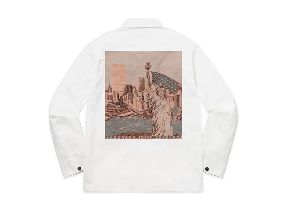 Supreme NY Tapestry Denim Chore Coat 