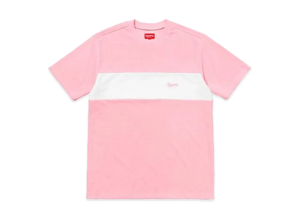 Supreme Chest Stripe Terry Top "Light Pink"