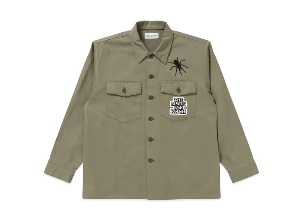 BlackEyePatch Spider Web Military Shirt ”Black”の新品/中古フリマ