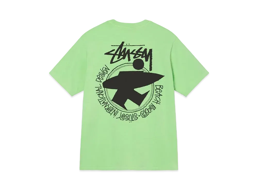 Stussy BEACH ROOTS PIGMENT DYED TEE "Green"