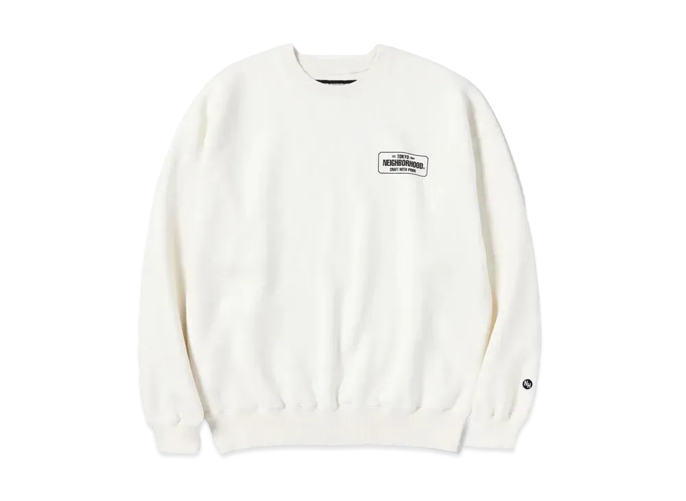 NEIGHBORHOOD Classic-S Crewneck LS . CO "Off White"