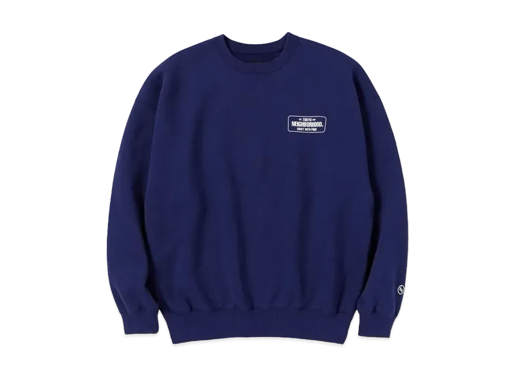 NEIGHBORHOOD Classic-S Crewneck LS . CO "Navy"