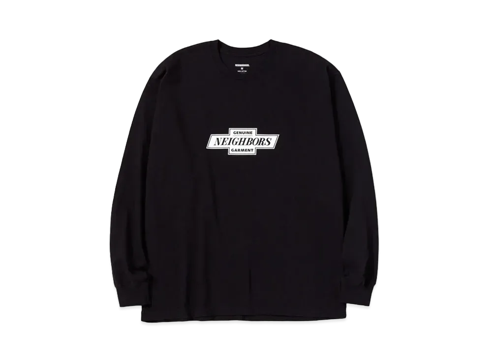 NEIGHBORHOOD NH Tee-9 LS . CO "Black"