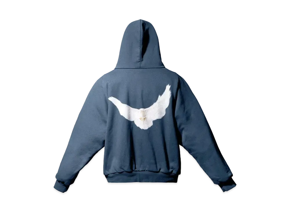 YEEZY GAP Dove Shrunken Hoodie "Dark Blue"